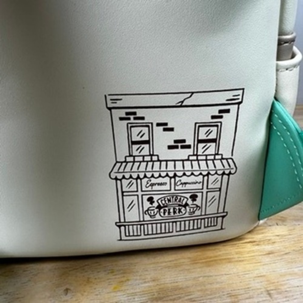 Loungefly WB Friends Central Perk Mini Backpack Couch Coffee Shop NWT - Picture 3 of 14